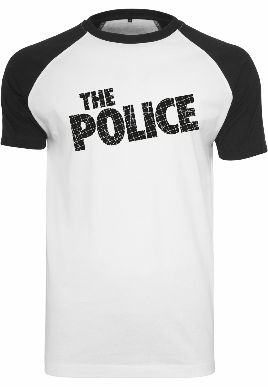 The Police Logo Raglan Tee wht/blk MC630