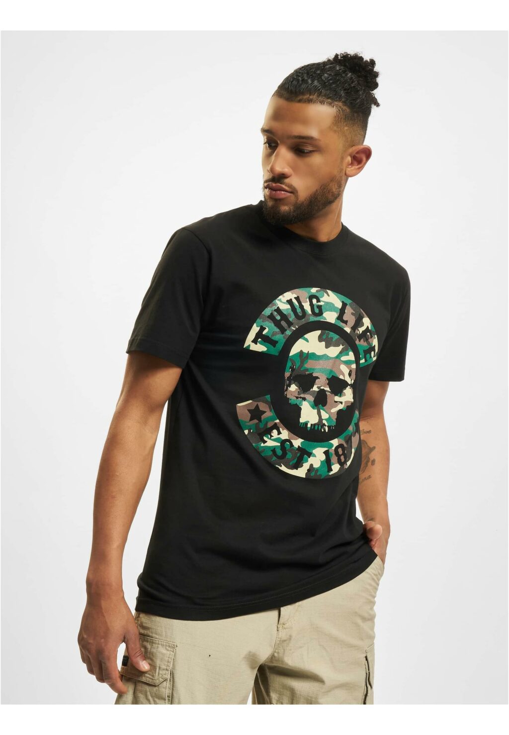 Thug Life B.Skull Camo T-Shirt black TLTS162