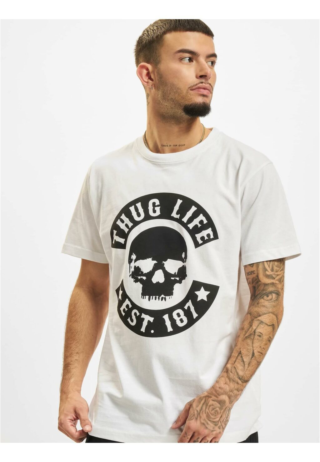 Thug Life B.Skull T-Shirt white TLTS161