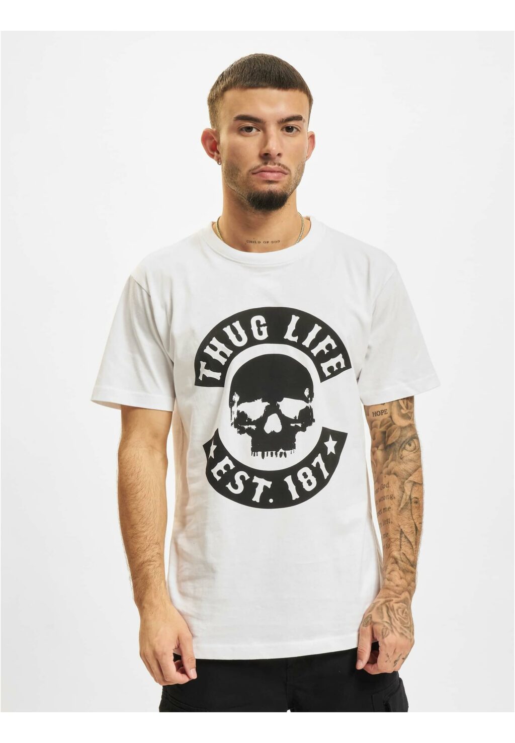 Thug Life B.Skull T-Shirt white TLTS161