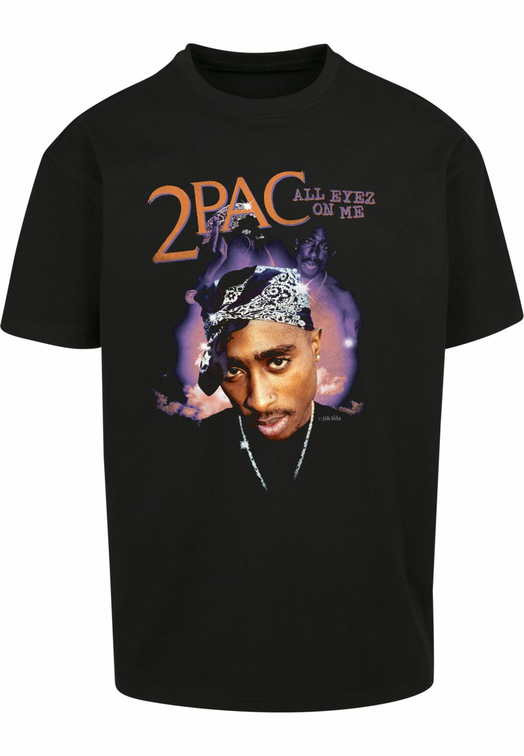 Tupac All Eyez On Me Anniversary Oversize Tee black MT1922