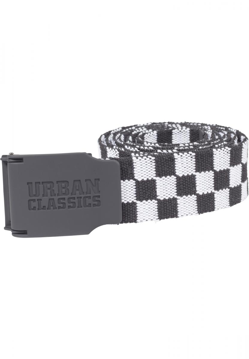UC Canvas Belt Checkerboard 150cm black/white one TB2248