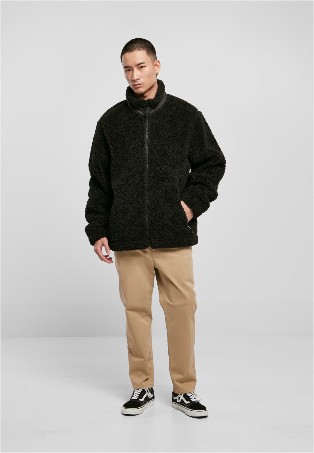 Urban Classics Basic Sherpa Jacket black TB5901