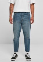 Urban Classics Cropped Tapered Jeans middeepblue TB5591