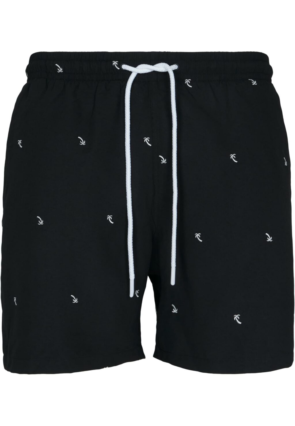 Urban Classics Embroidery Swim Shorts black/palmtree TB2680