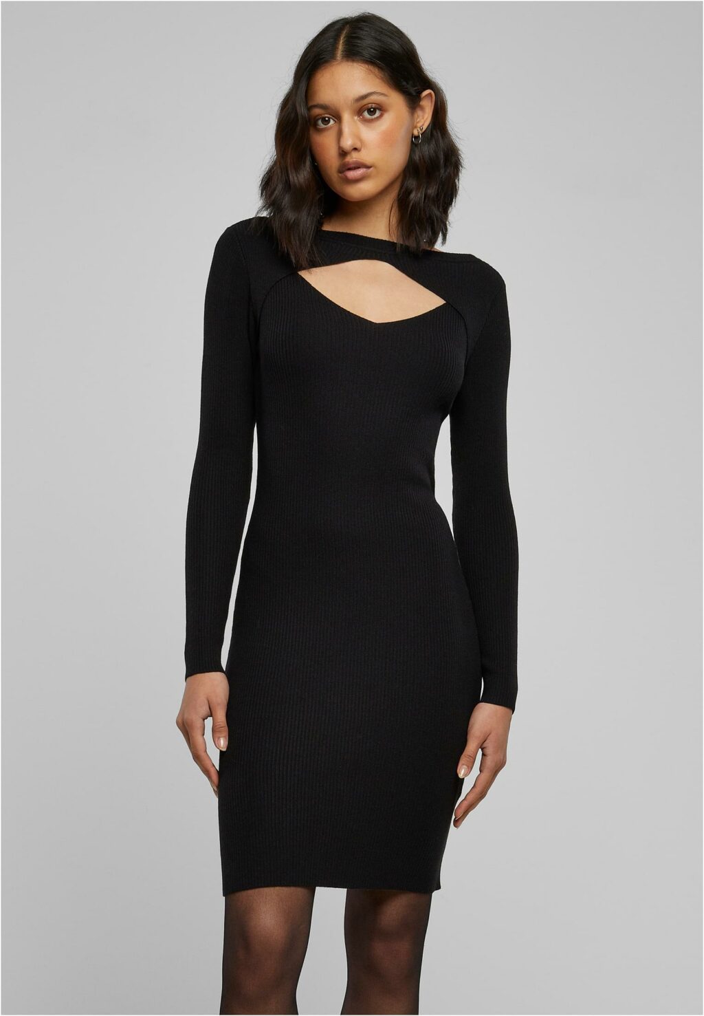 Urban Classics Ladies Cut Out Dress black TB1742