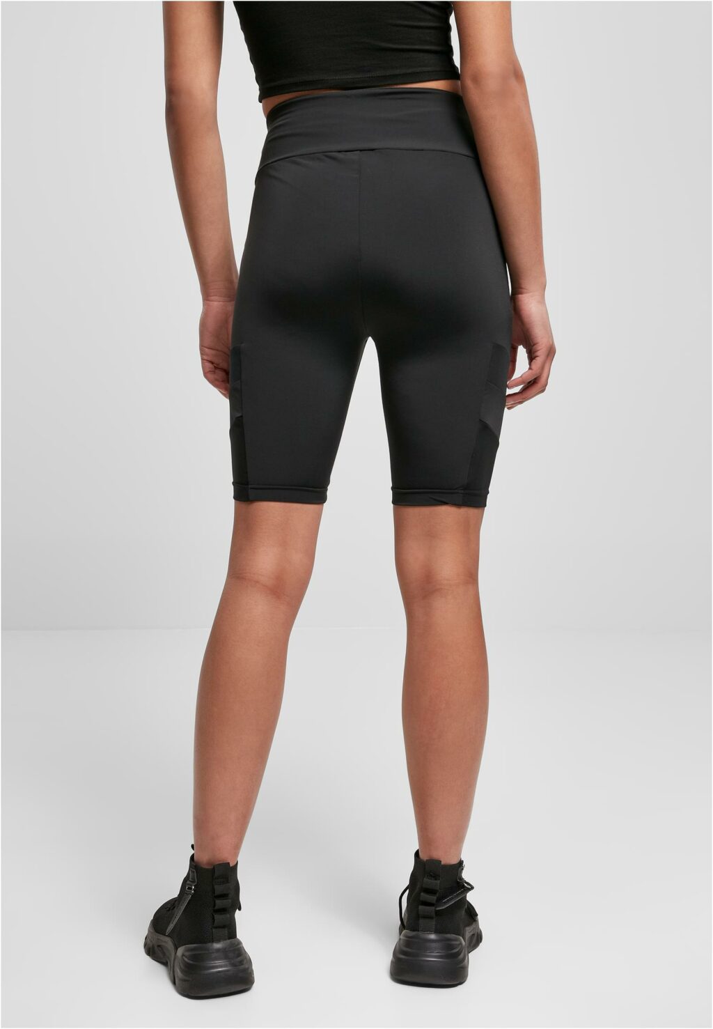 Urban Classics Ladies High Waist Tech Mesh Cycle Shorts black TB4354