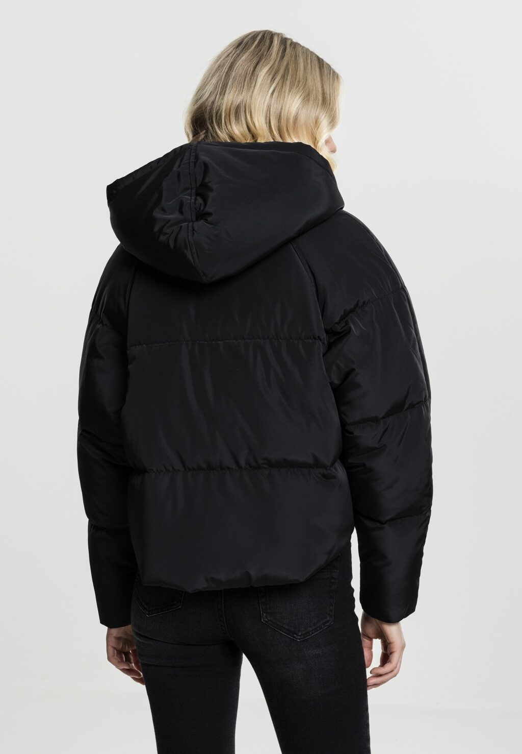 Urban Classics Ladies Hooded Oversized Puffer Jacket black TB1758