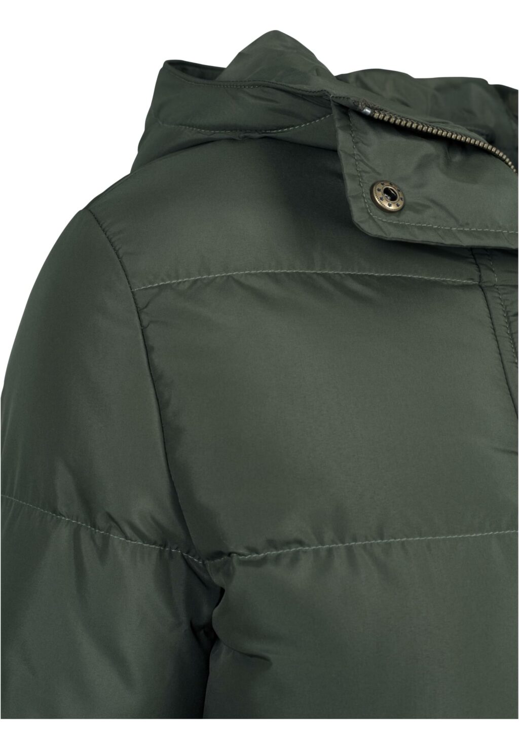 Urban Classics Ladies Hooded Puffer Jacket darkolive TB1756