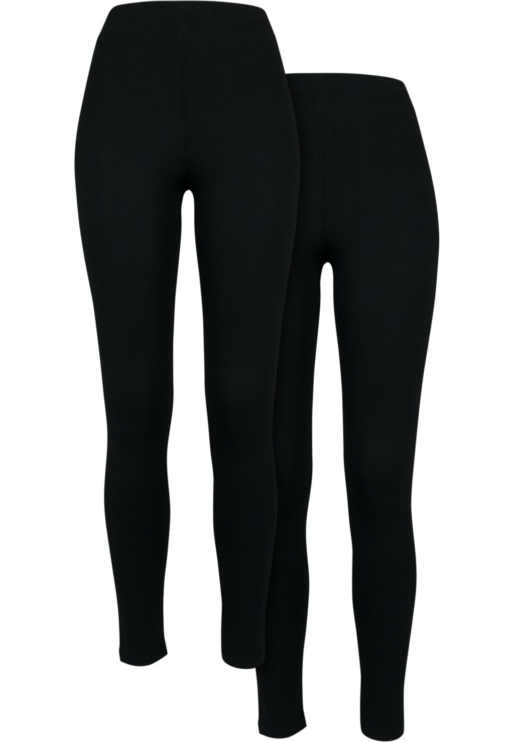 Urban Classics Ladies Jersey Leggings 2-Pack black+black TB605A