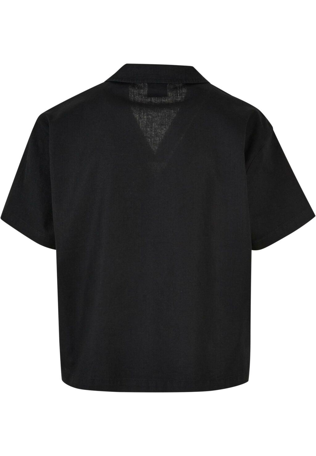 Urban Classics Ladies Linen Mixed Resort Shirt black TB5994