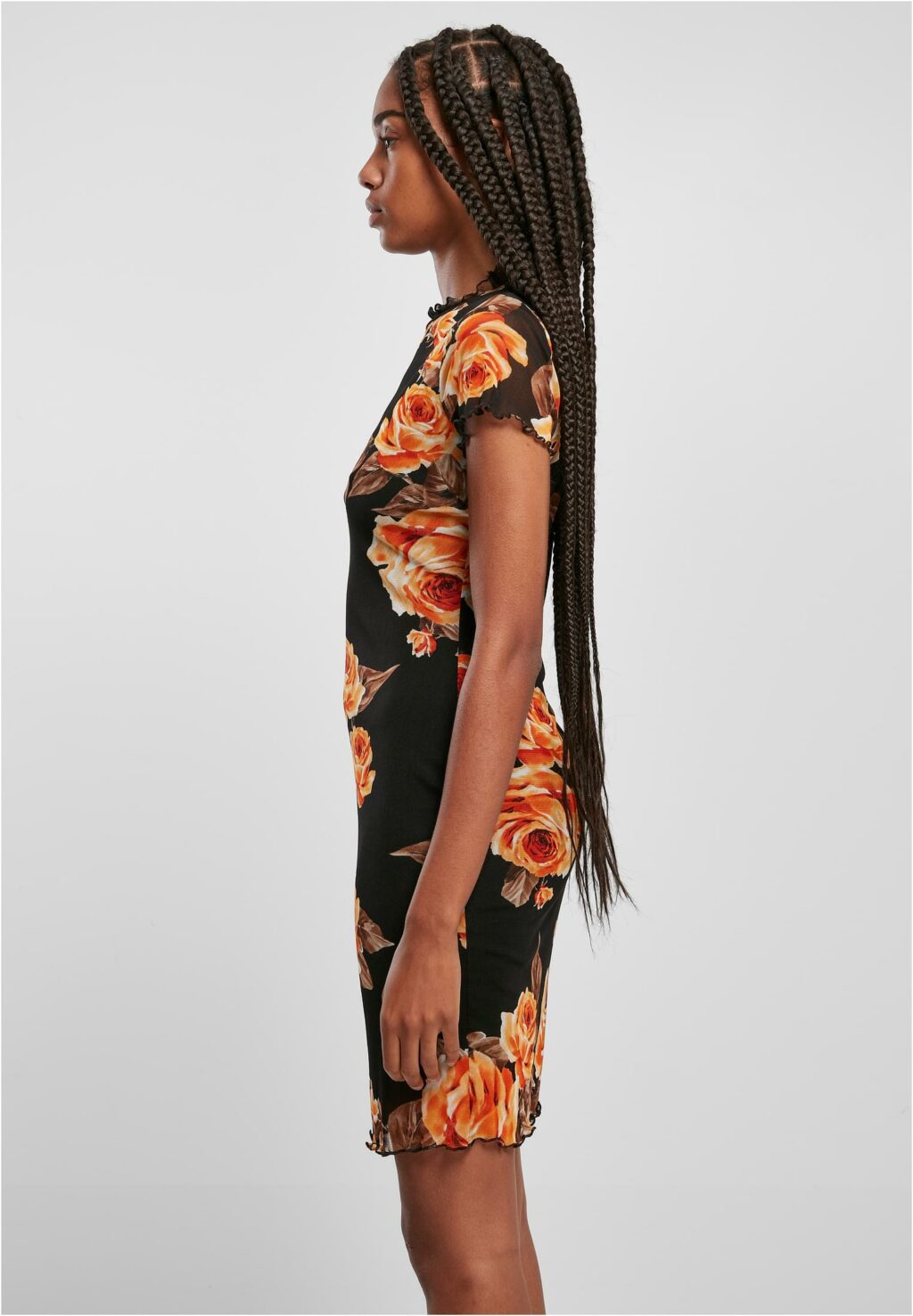 Urban Classics Ladies Mesh Double Layer Dress mangorose TB5024