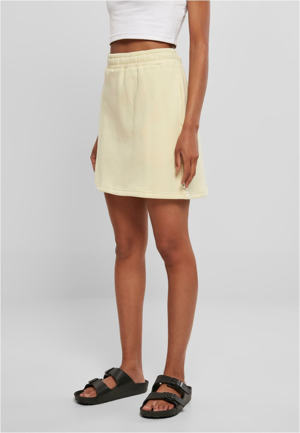 Urban Classics Ladies Organic Terry Mini Skirt softyellow TB5015