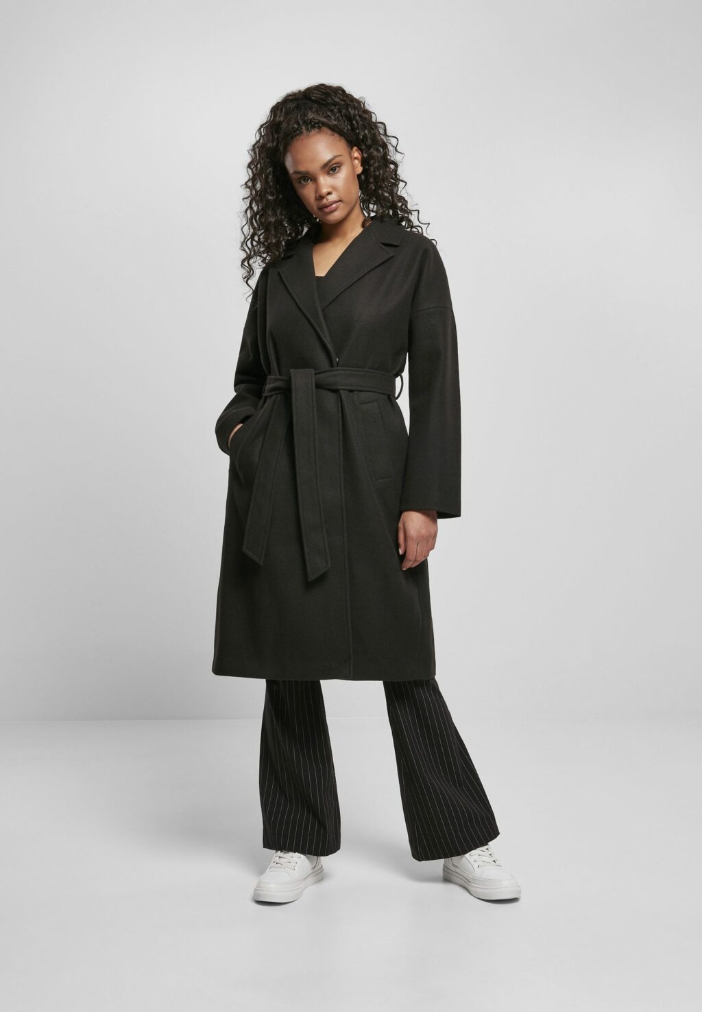 Urban Classics Ladies Oversized Classic Coat black TB4538
