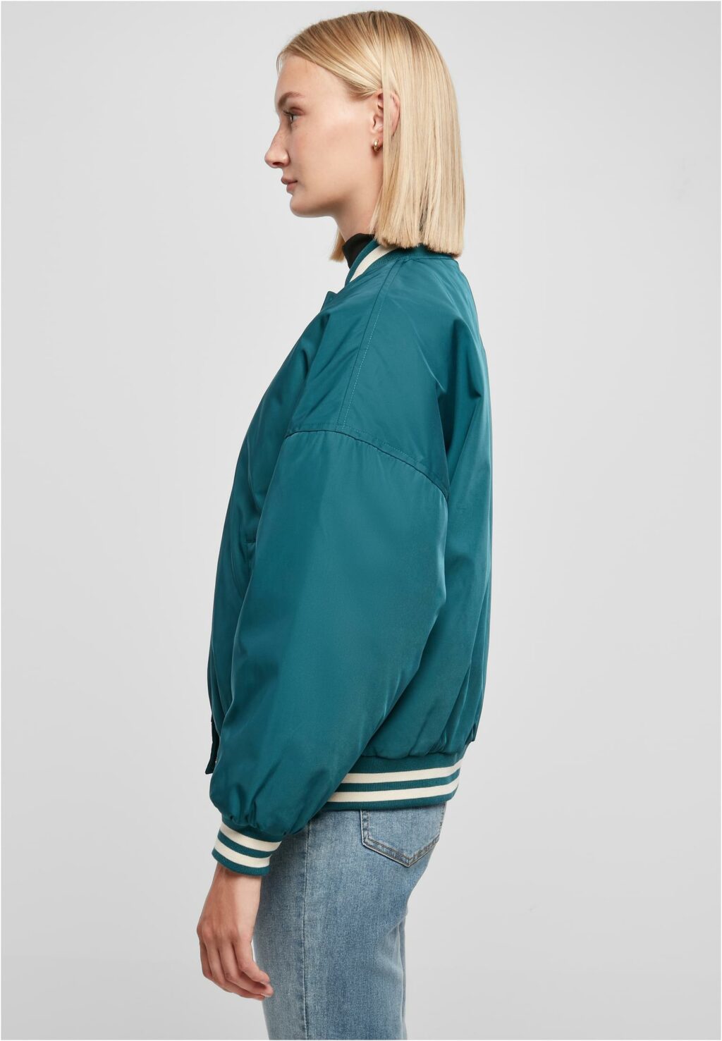Urban Classics Ladies Oversized Recycled College Jacket jasper TB5082
