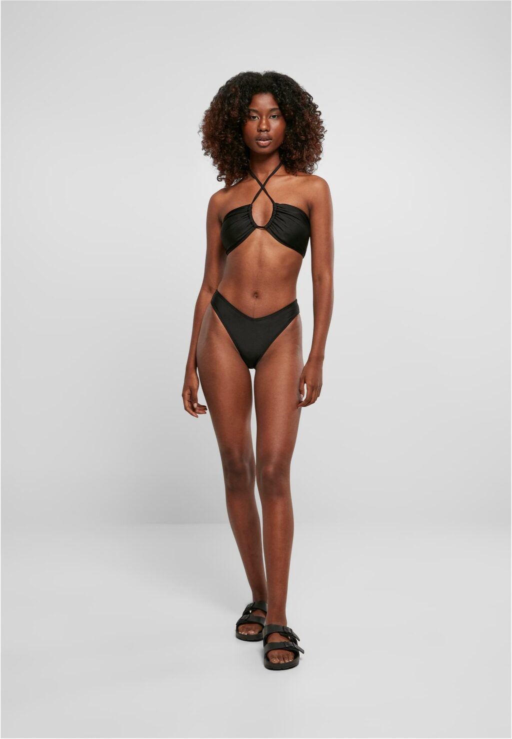 Urban Classics Ladies Recycled Hot V Bikini black TB5026