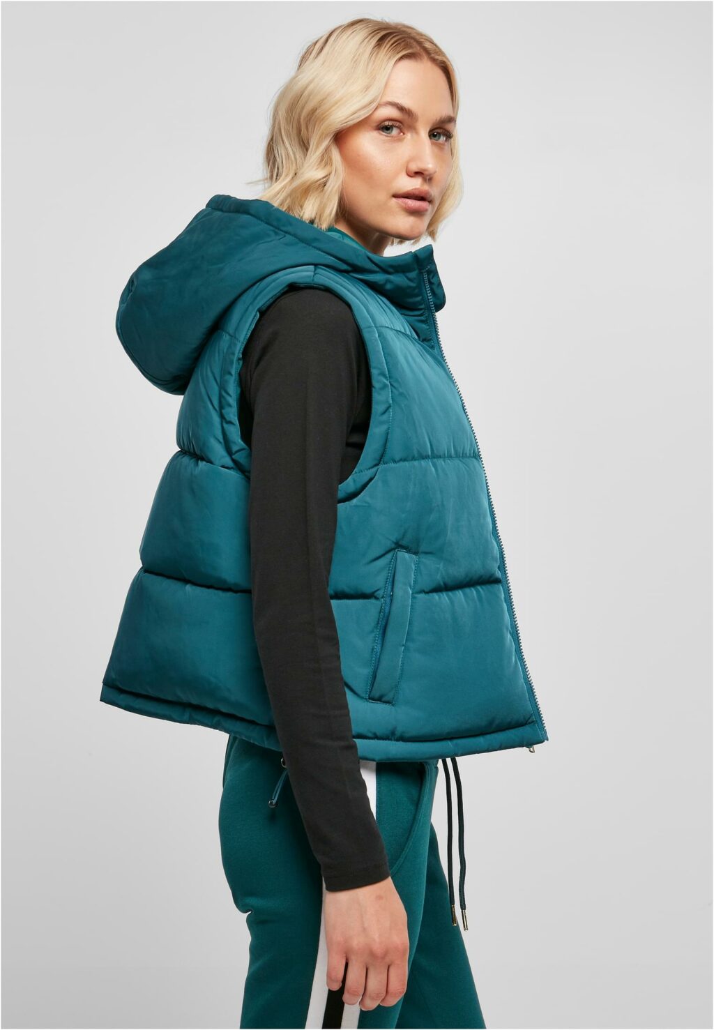 Urban Classics Ladies Recycled Twill Puffer Vest jasper TB5083