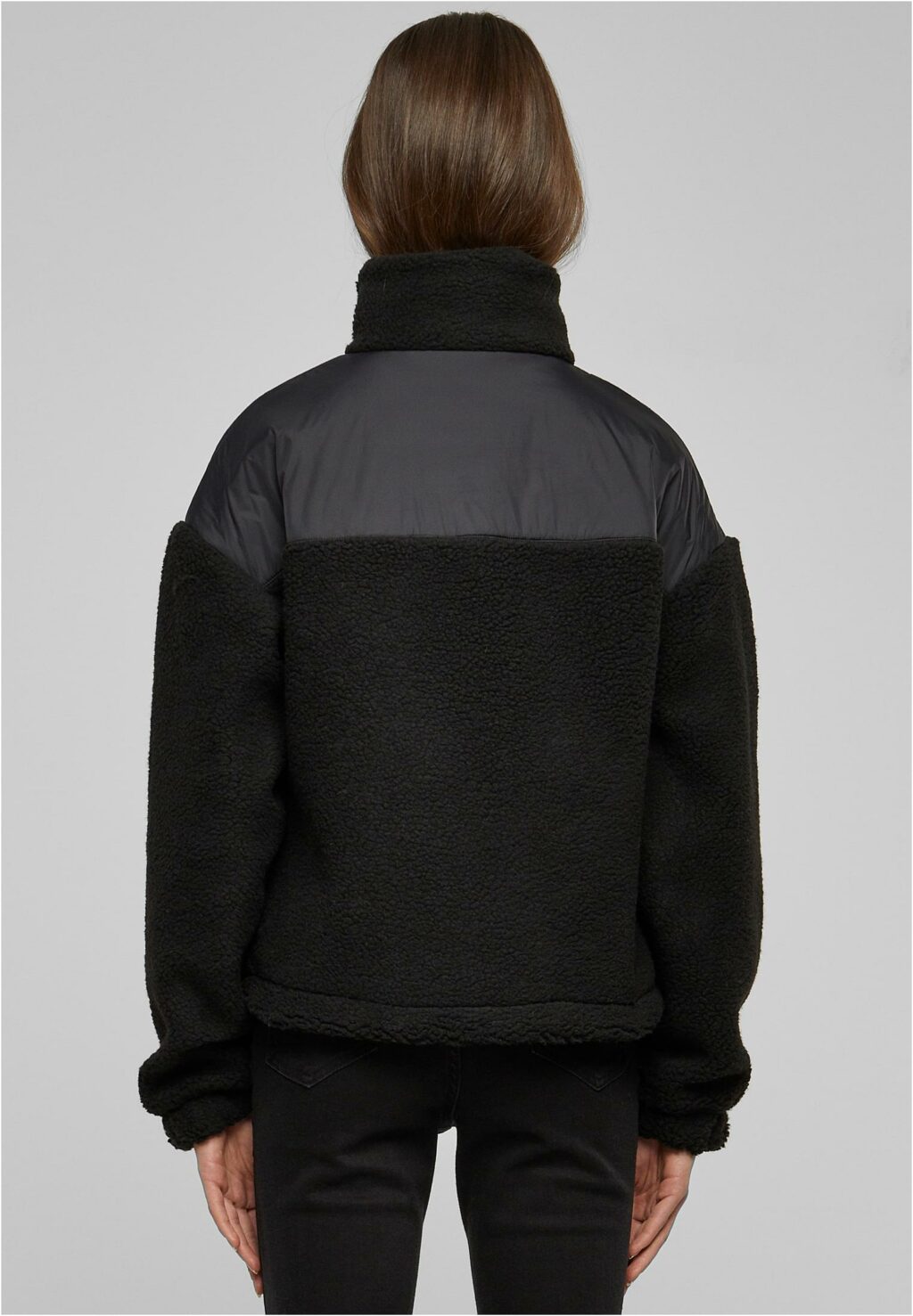 Urban Classics Ladies Sherpa Mix Jacket black TB6068