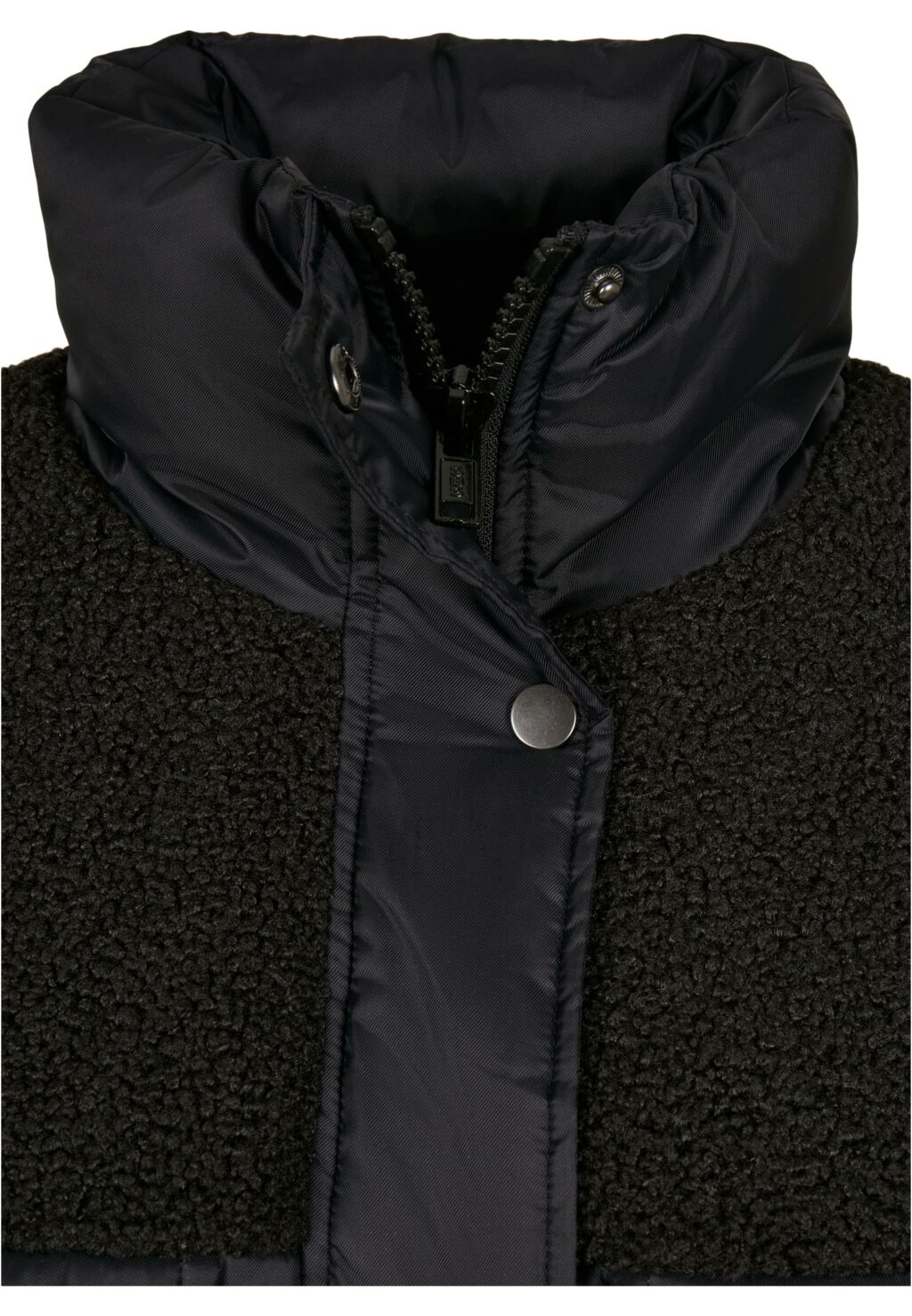 Urban Classics Ladies Sherpa Mix Puffer Jacket black TB3768