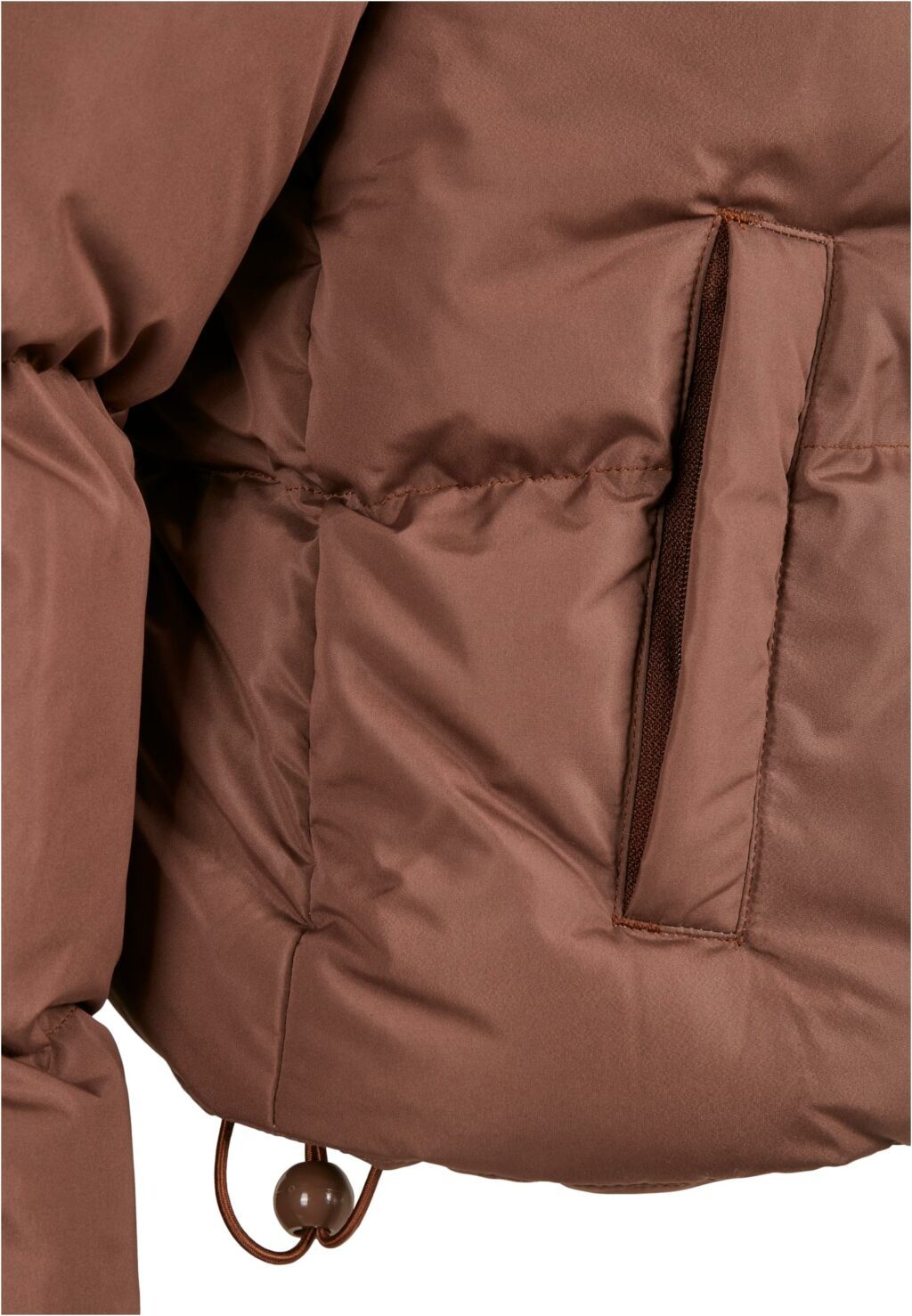 Urban Classics Ladies Short Peached Puffer Jacket bark TB4759
