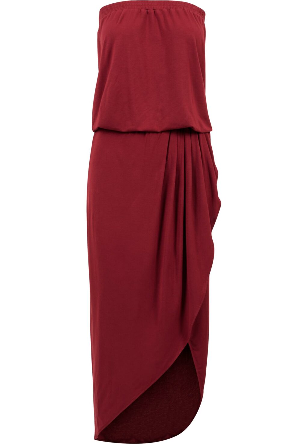 Urban Classics Ladies Viscose Bandeau Dress burgundy TB1508