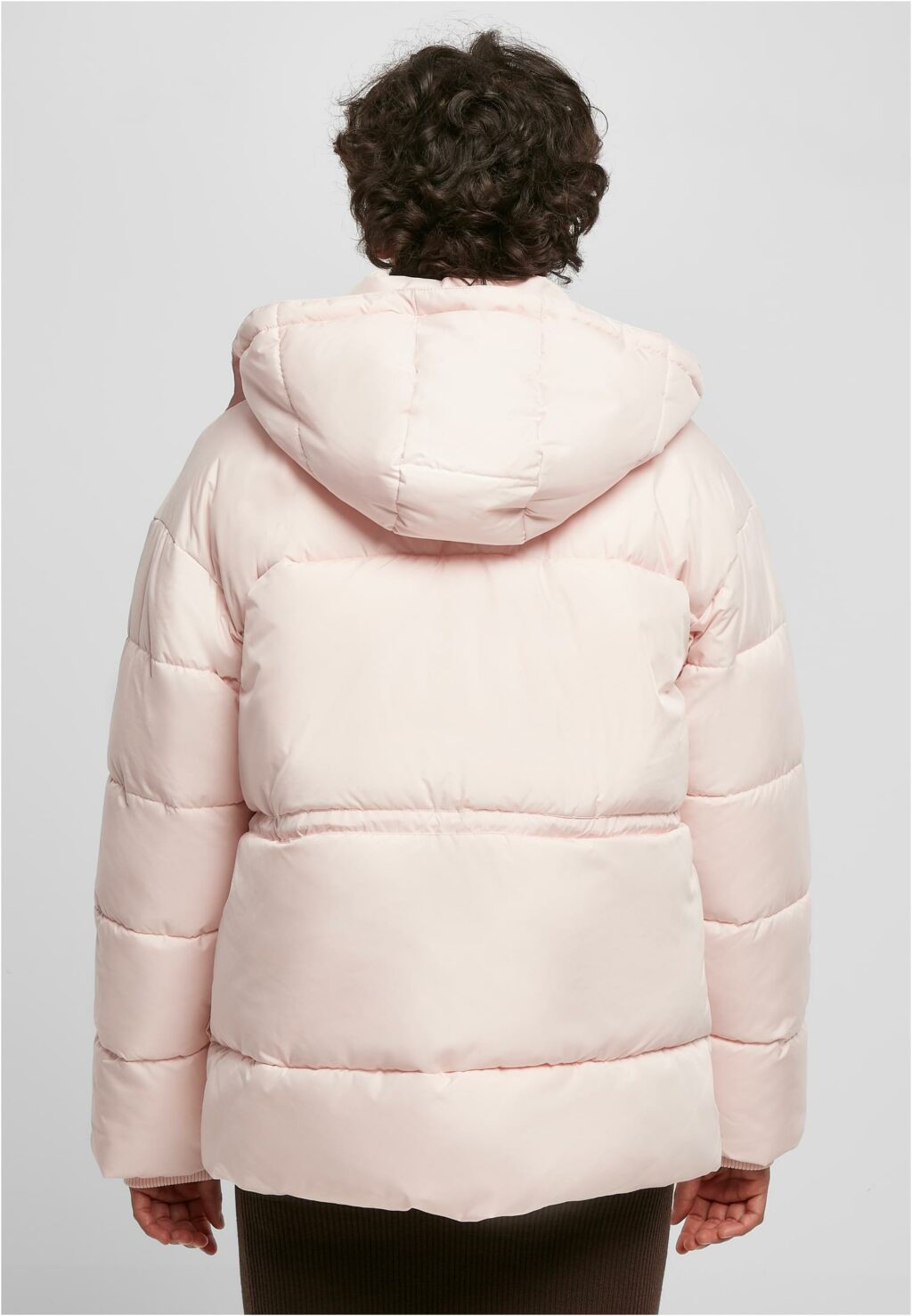 Urban Classics Ladies Waisted Puffer Jacket pink TB5080