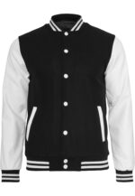 Urban Classics Oldschool College Jacket blk/wht TB201