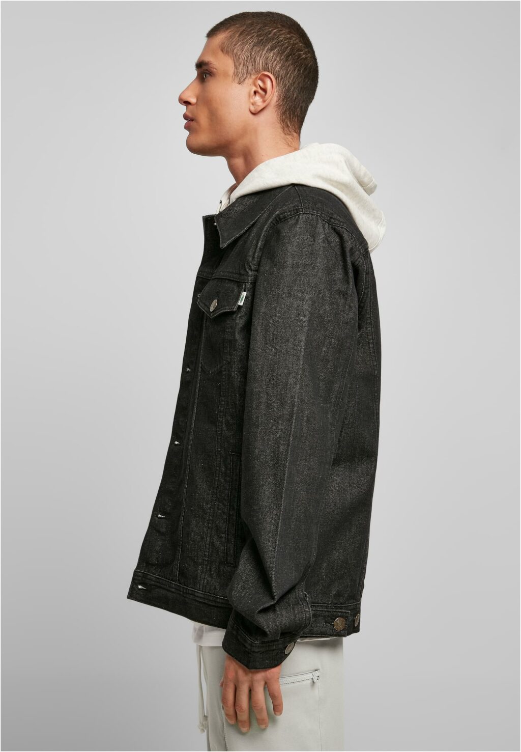 Urban Classics Organic Basic Denim Jacket black washed TB4931
