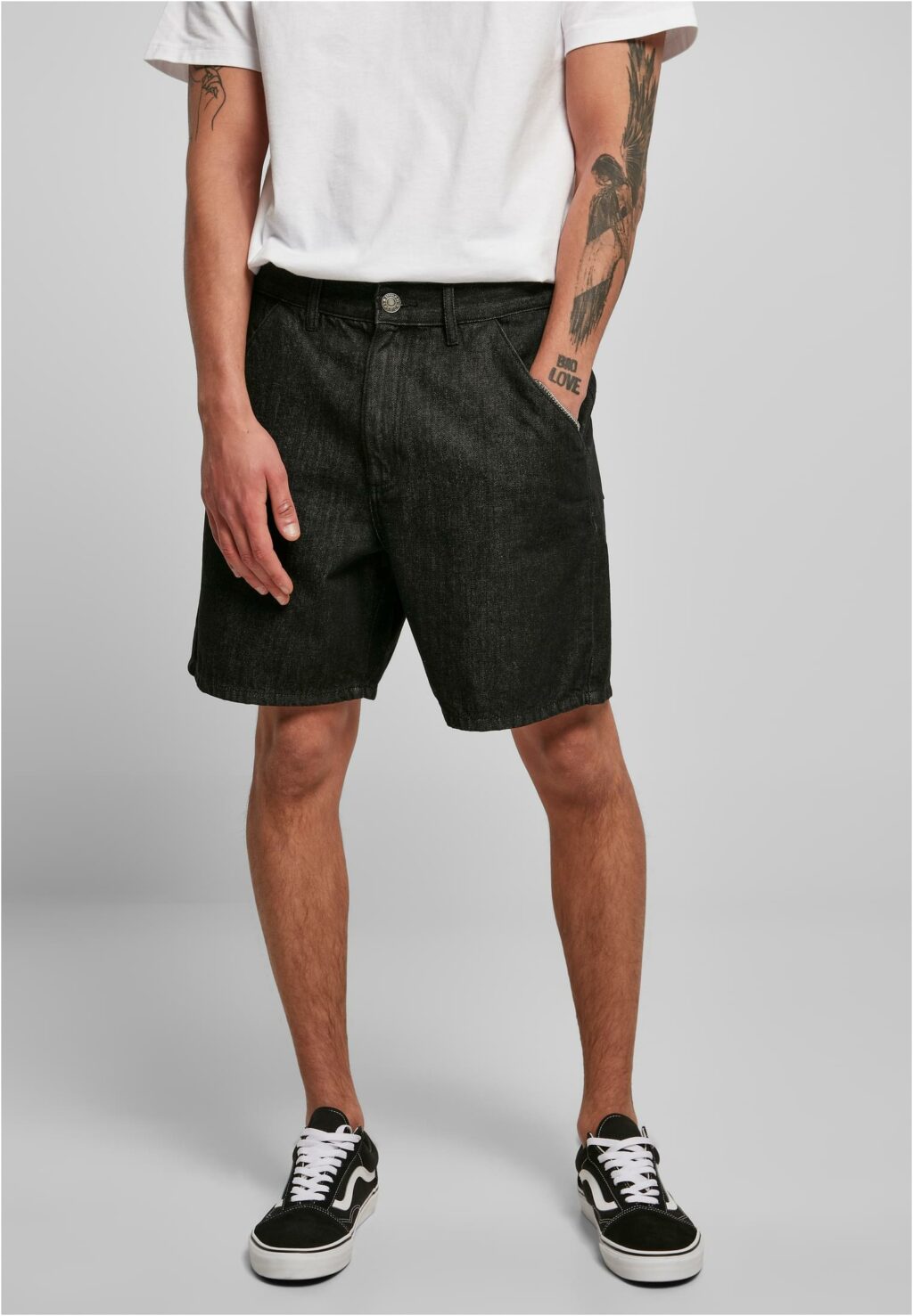 Urban Classics Organic Denim Bermuda Shorts black washed TB4946
