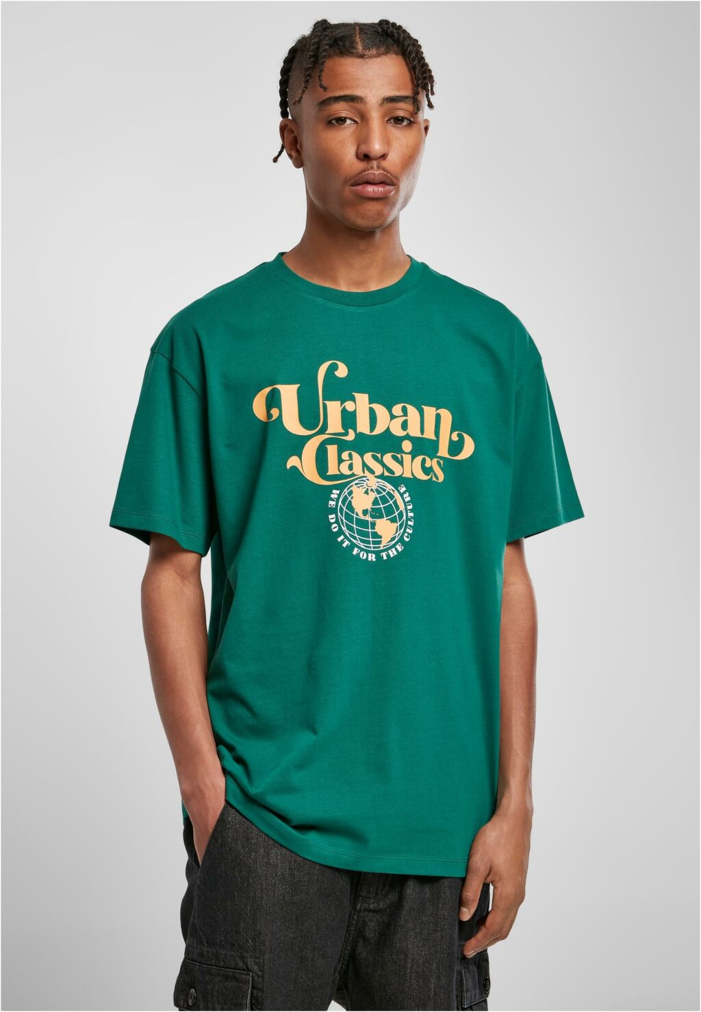 Urban Classics Organic Globe Logo Tee green TB4901
