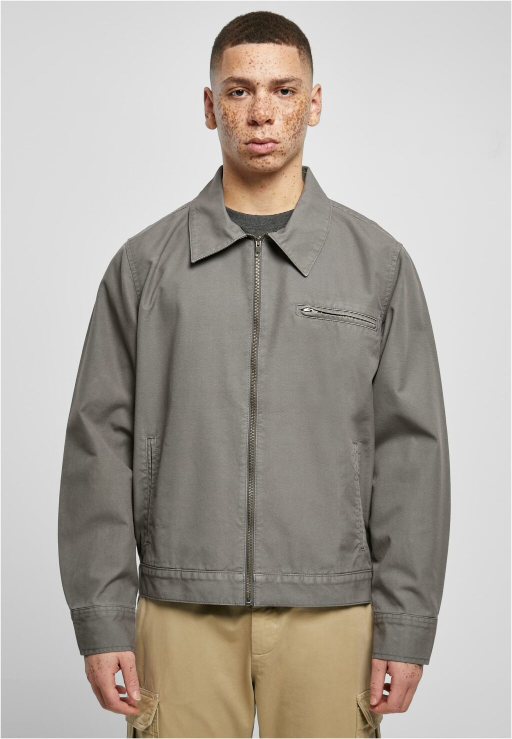 Urban Classics Overdyed Workwear Jacket darkshadow TB6226