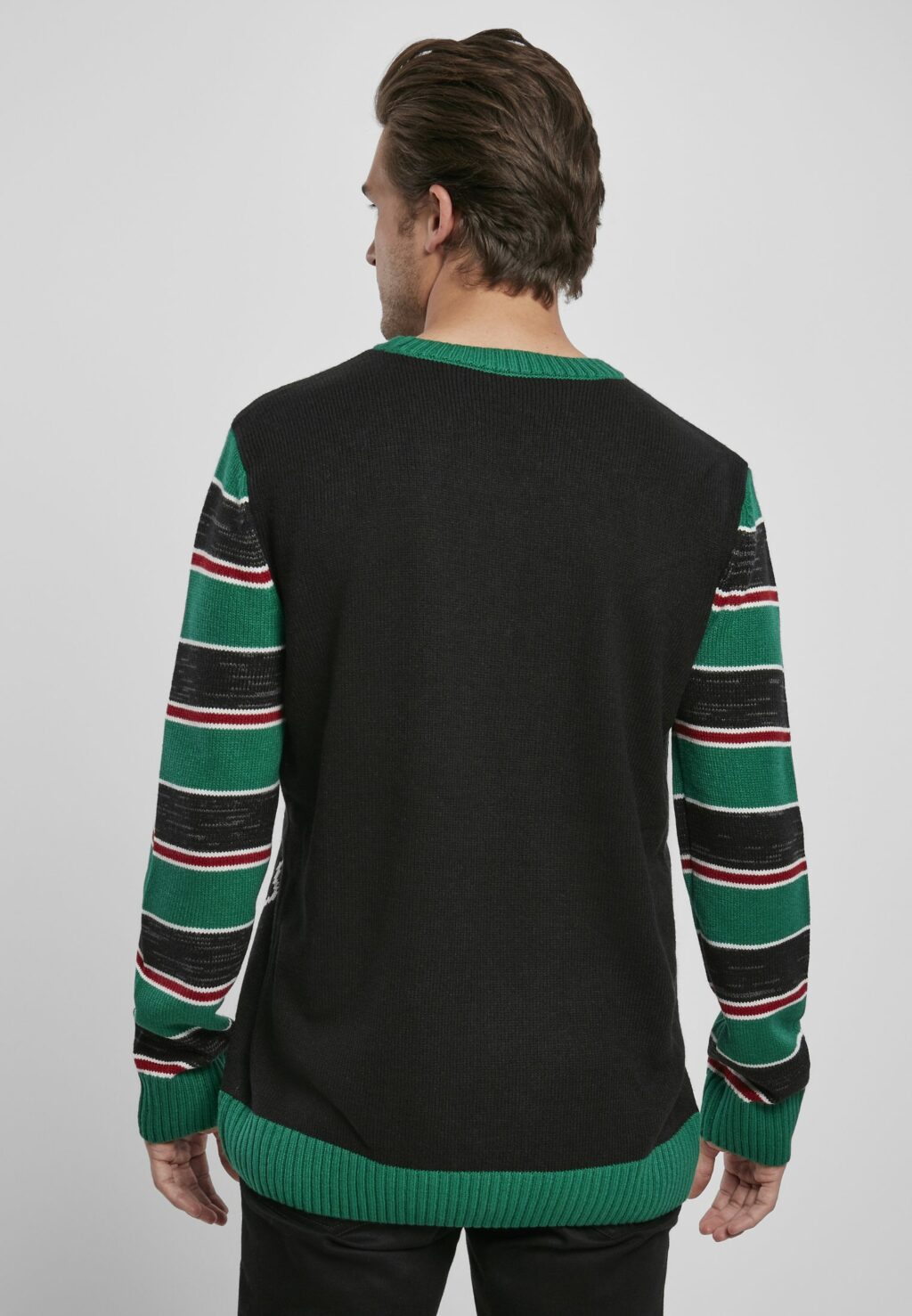 Urban Classics Savior Christmas Sweater black/x-masgreen TB3837