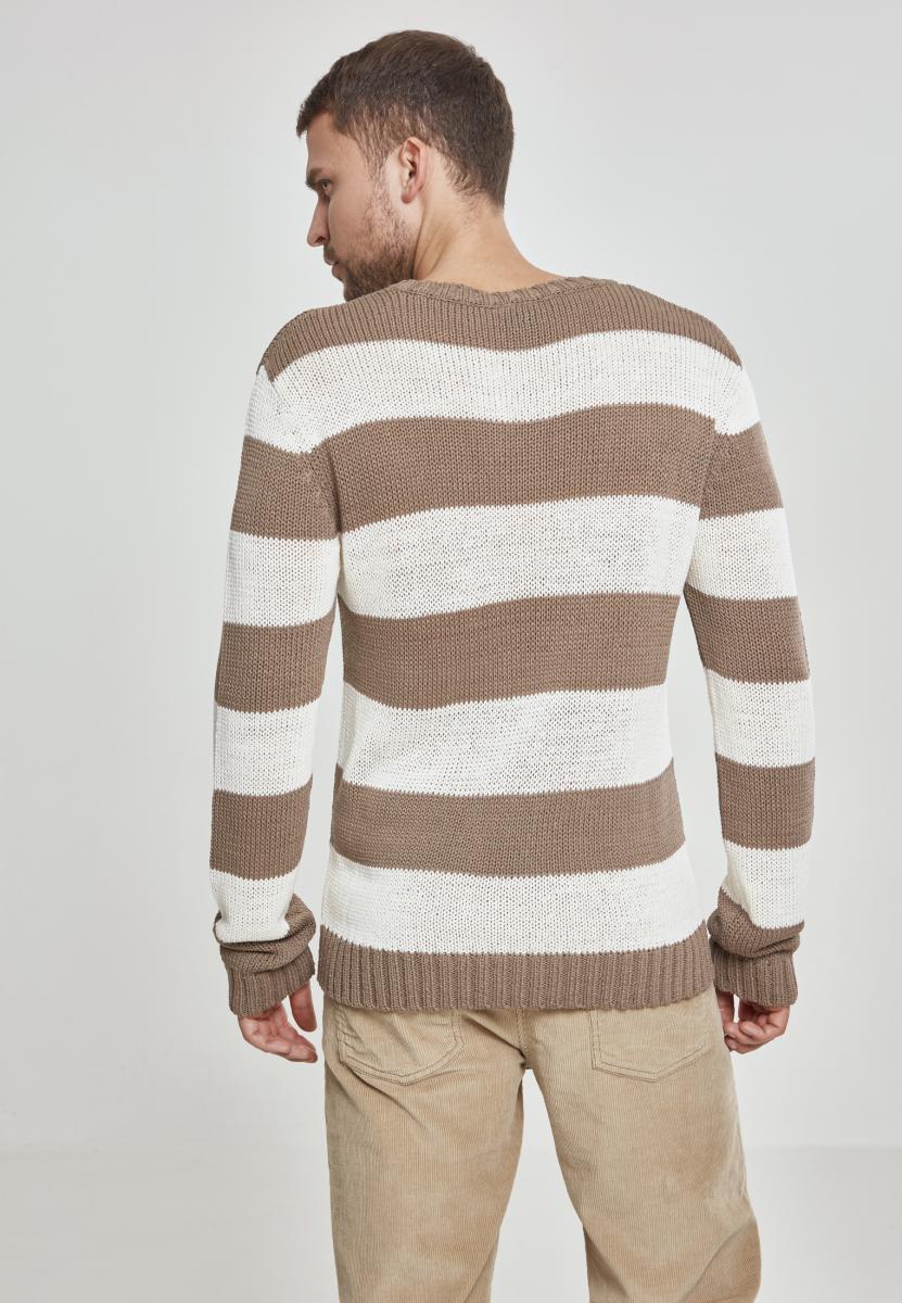 Urban Classics Striped Sweater beige/offwhite TB2411