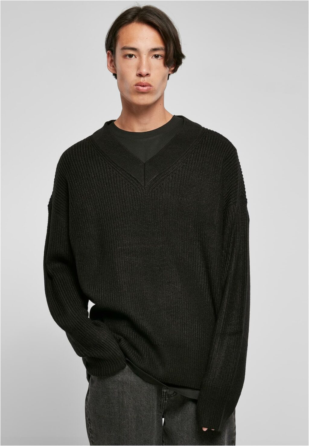 Urban Classics V-Neck Sweater black TB5548