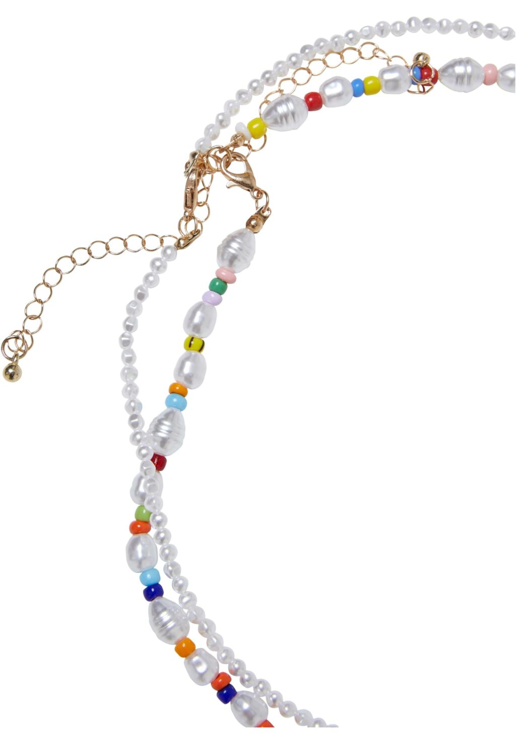 Various Pearl Layering Necklace 2-Pack multicolor one TB6469