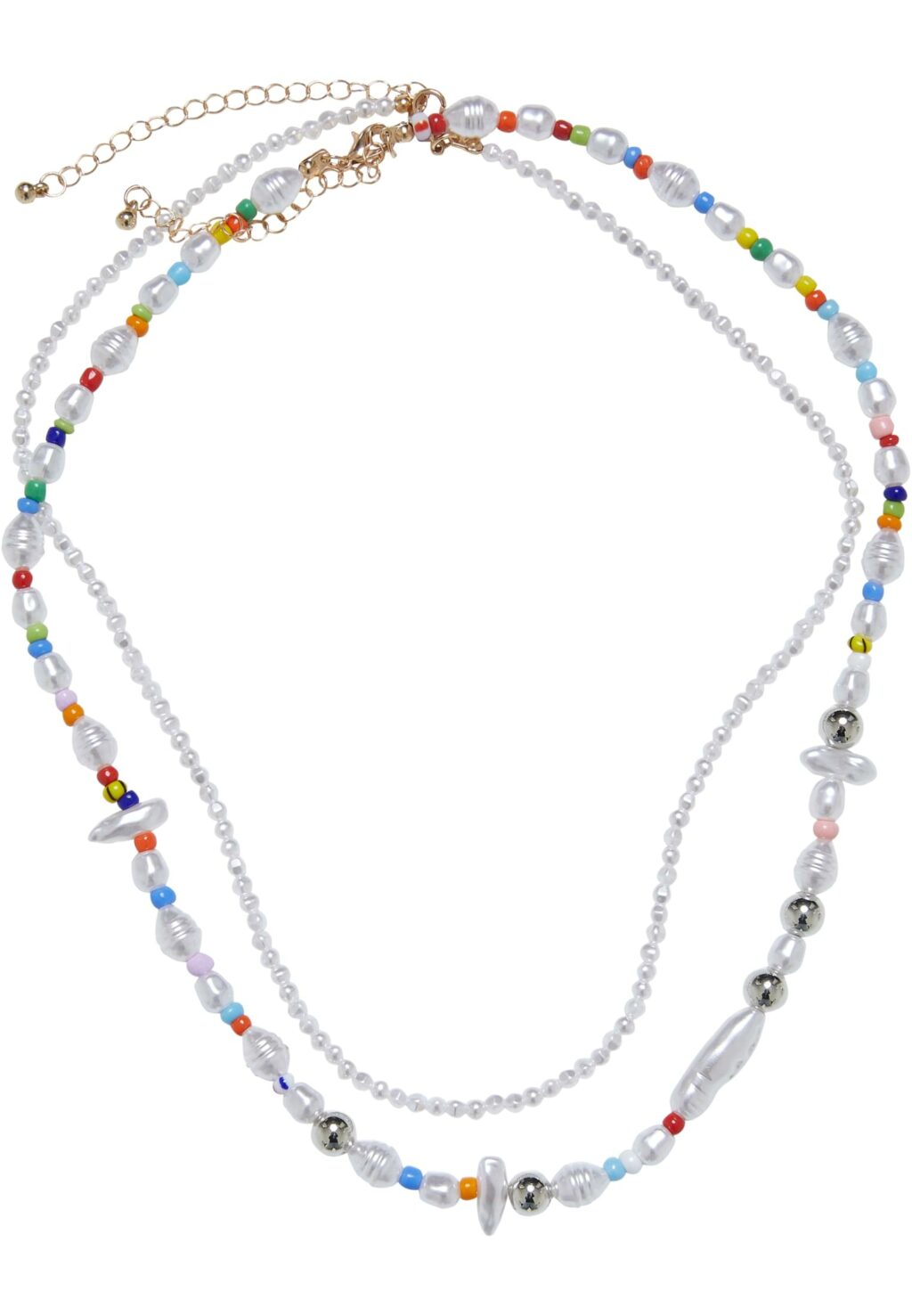 Various Pearl Layering Necklace and Anklet Set multicolor one TB6489