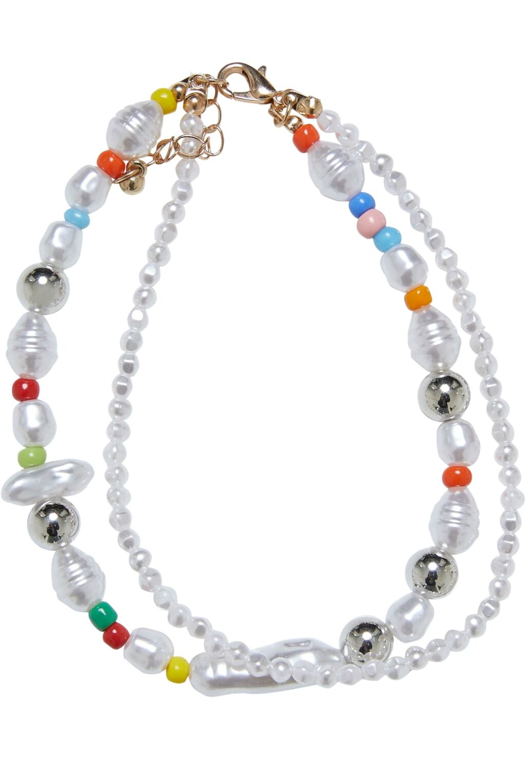 Various Pearl Layering Necklace and Anklet Set multicolor one TB6489