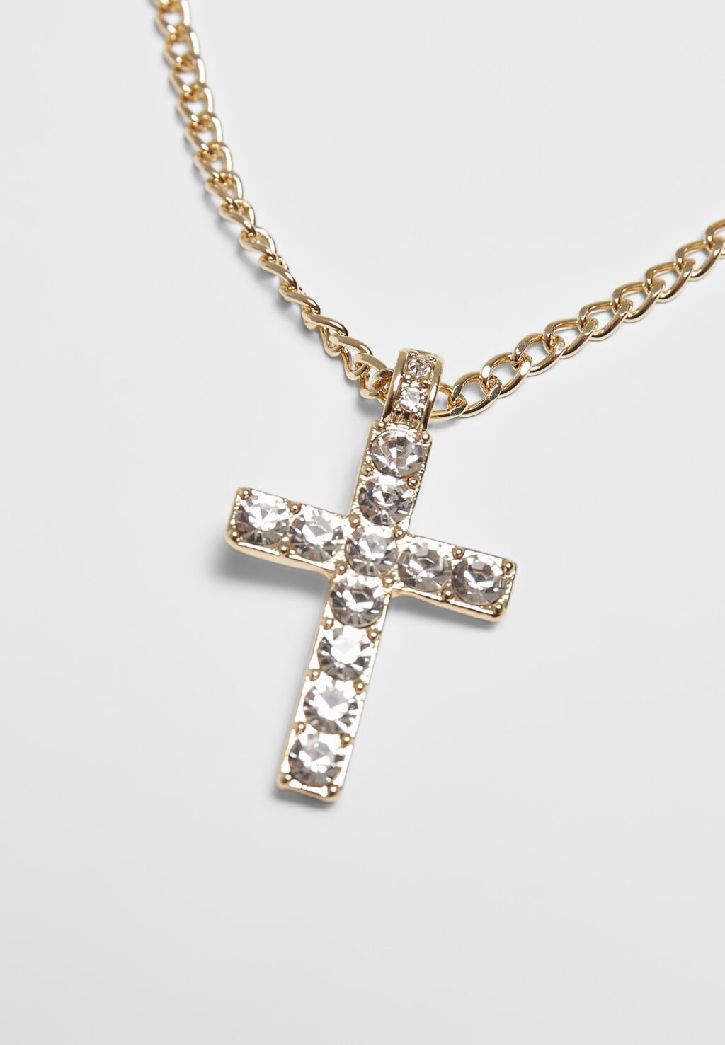 Diamond Cross Necklace gold one TB3885