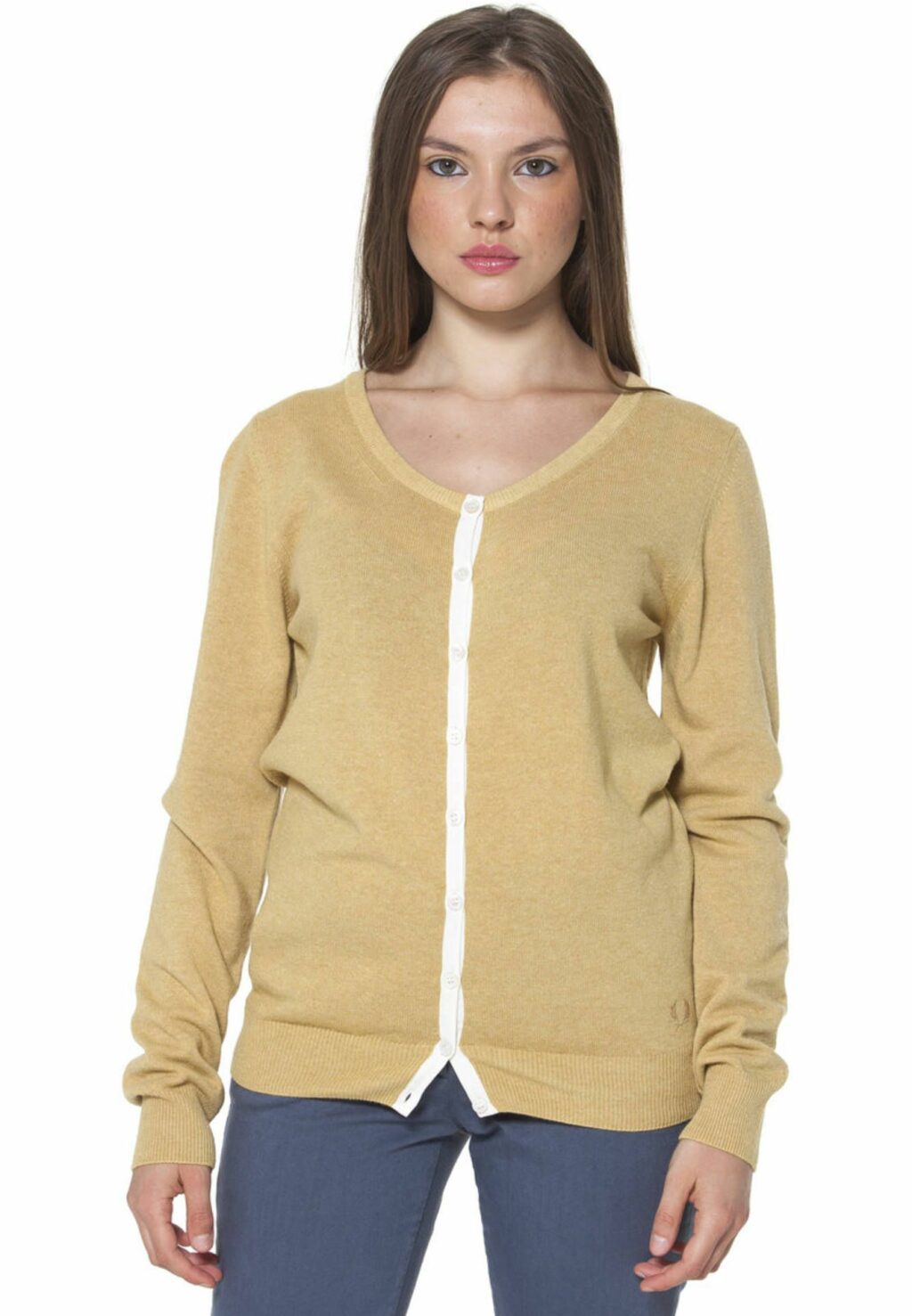 FRED PERRY YELLOW WOMAN CARDIGAN 31392212_GIALLO_0808