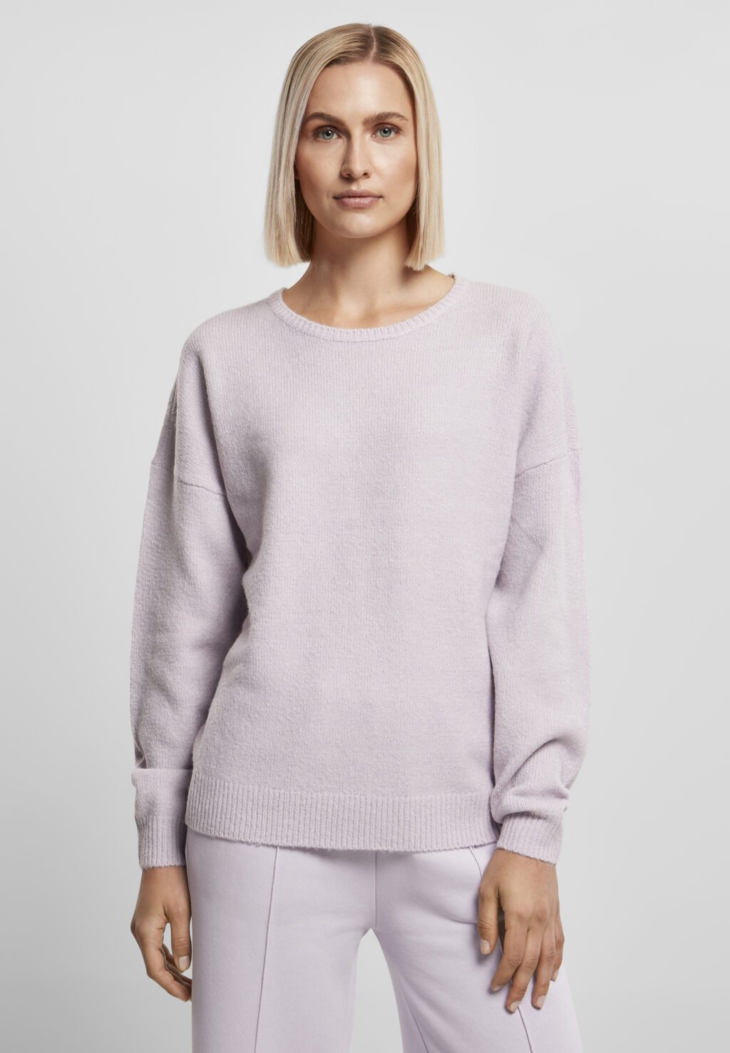 Urban Classics Ladies Chunky Fluffy Sweater softlilac TB4741