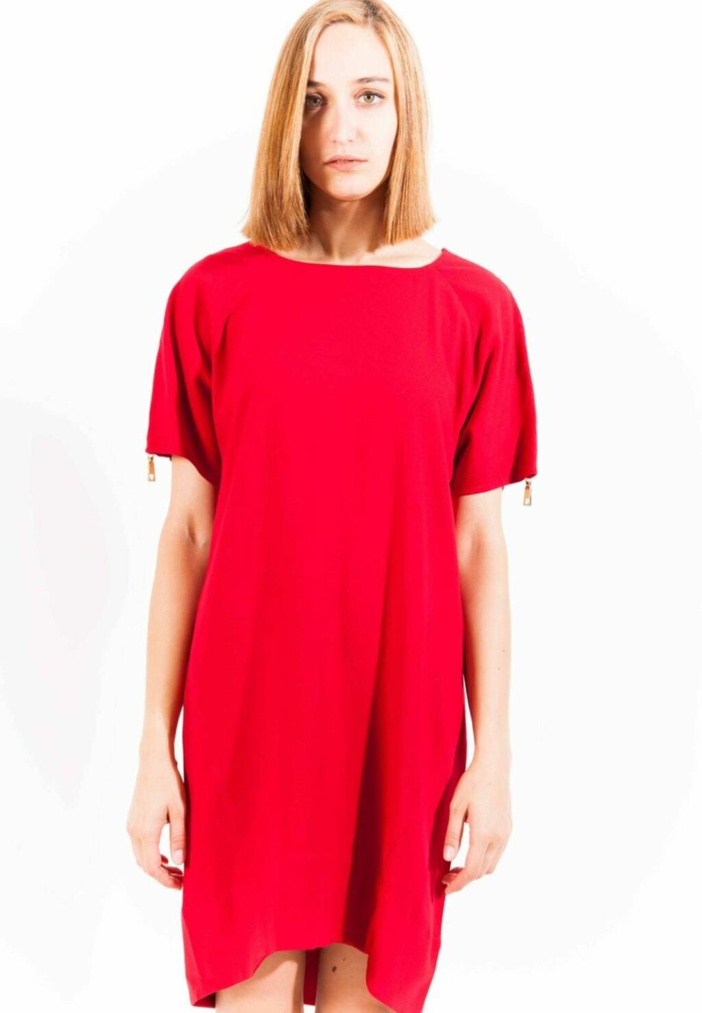 LOVE MOSCHINO RED WOMAN SHORT DRESS W-V-C43-00-S-1688_ROSSO_O78