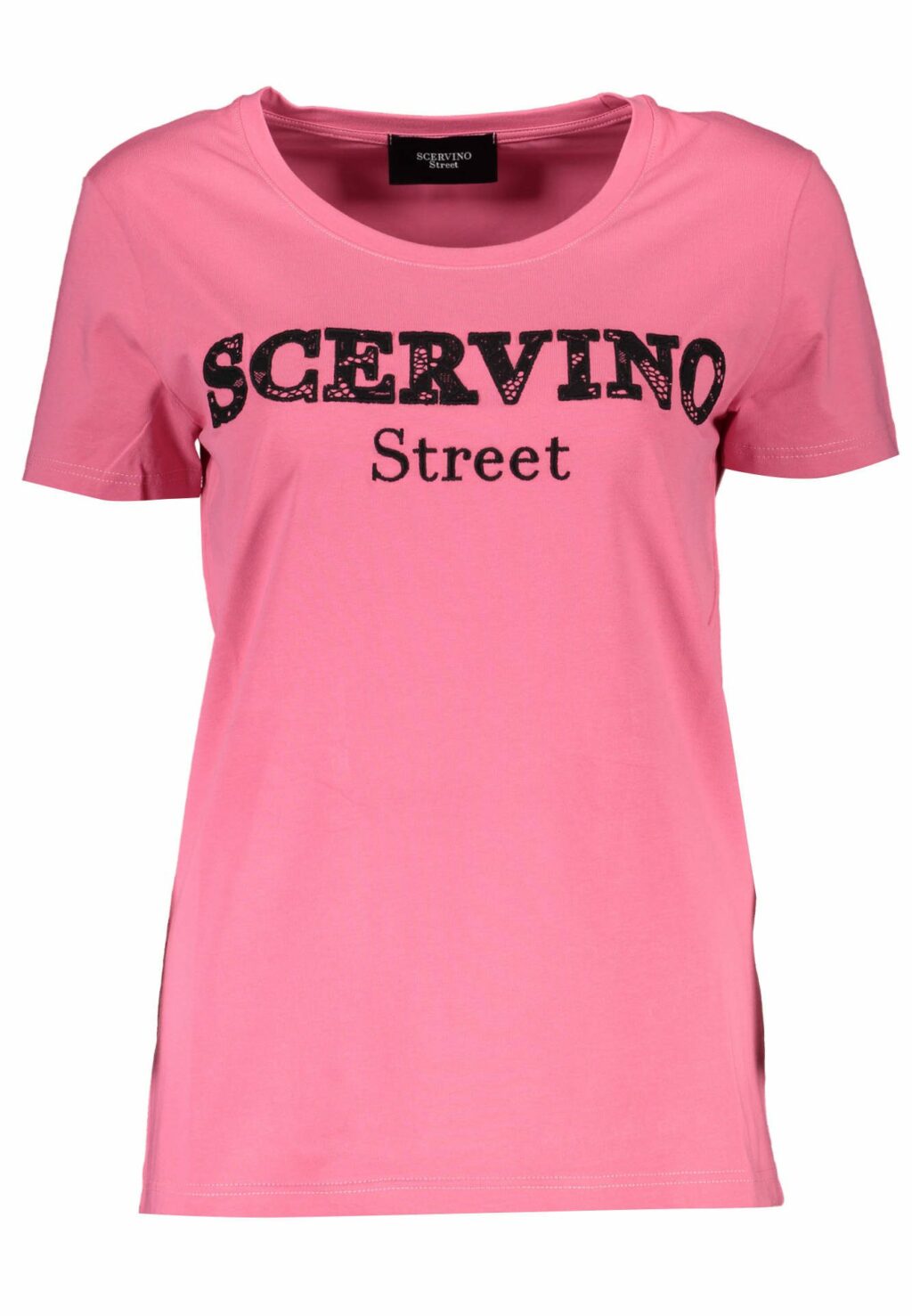 SCERVINO STREET WOMEN'S SHORT SLEEVE T-SHIRT PINK D38TL0699-TSD006_ROSA_SC007-CORALLO