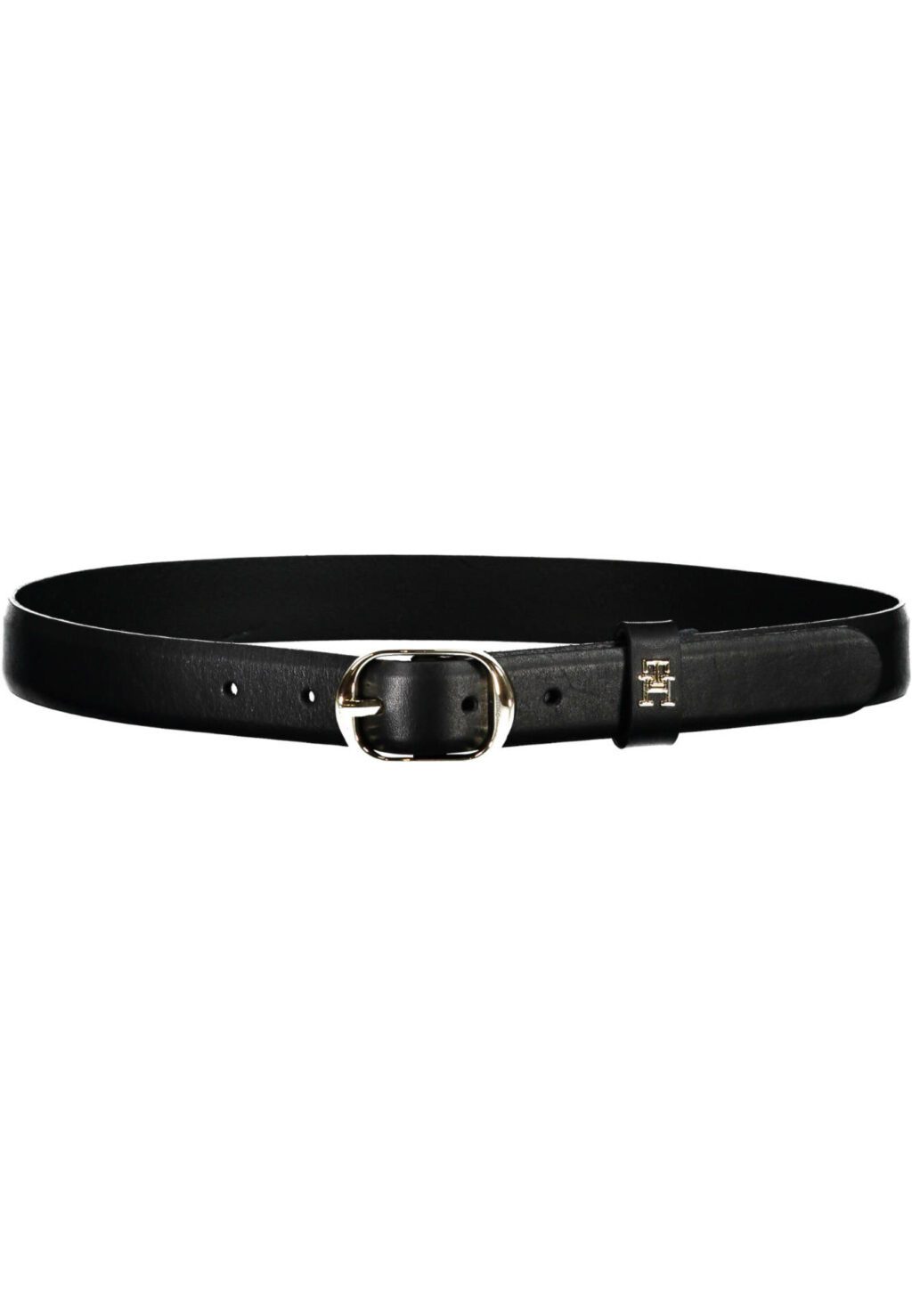 TOMMY HILFIGER LEATHER BELT WOMEN BLACK AW0AW14938_NERO_BDS