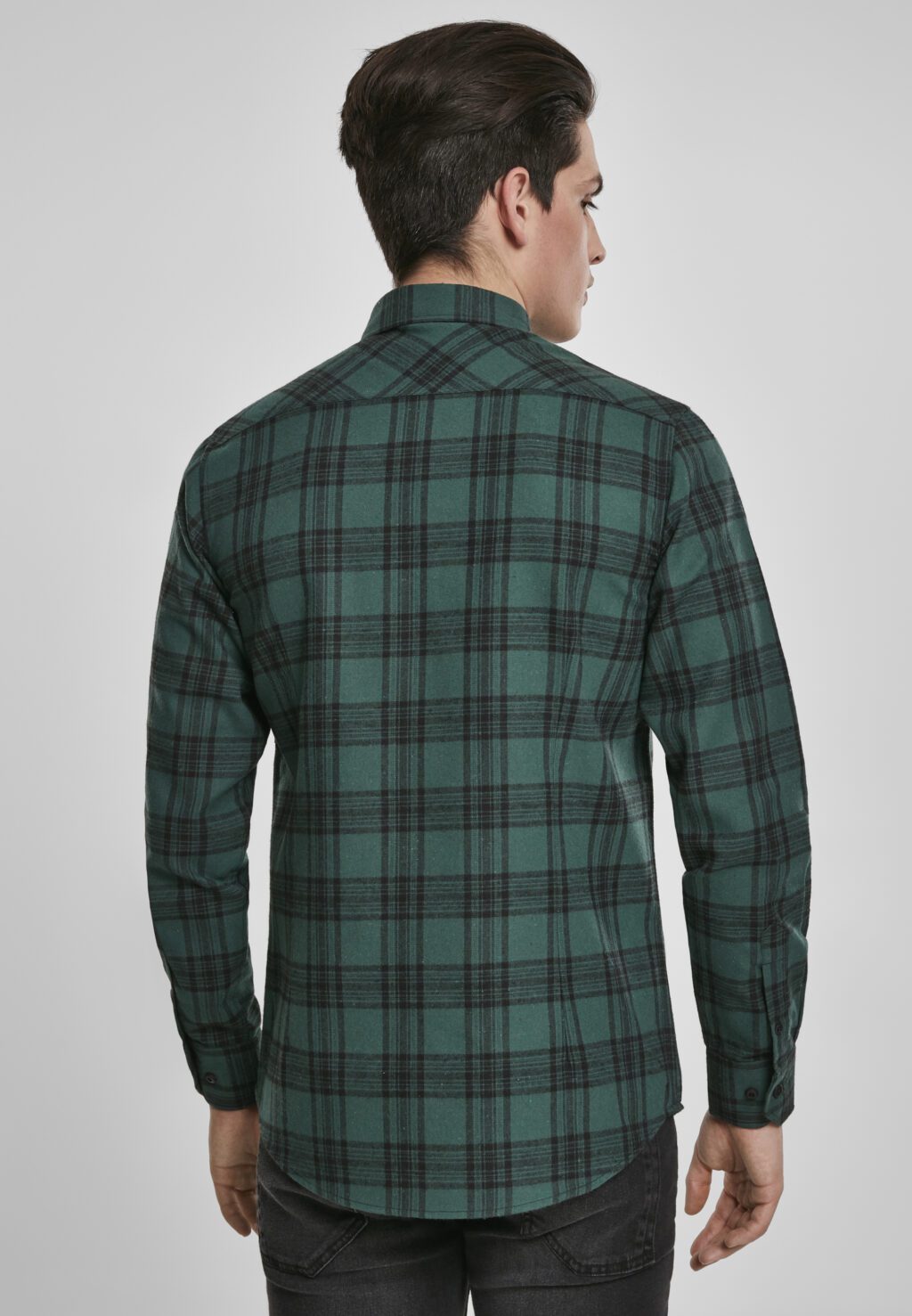 Urban Classics Checked Flanell Shirt 7 darkgreen/black TB3196