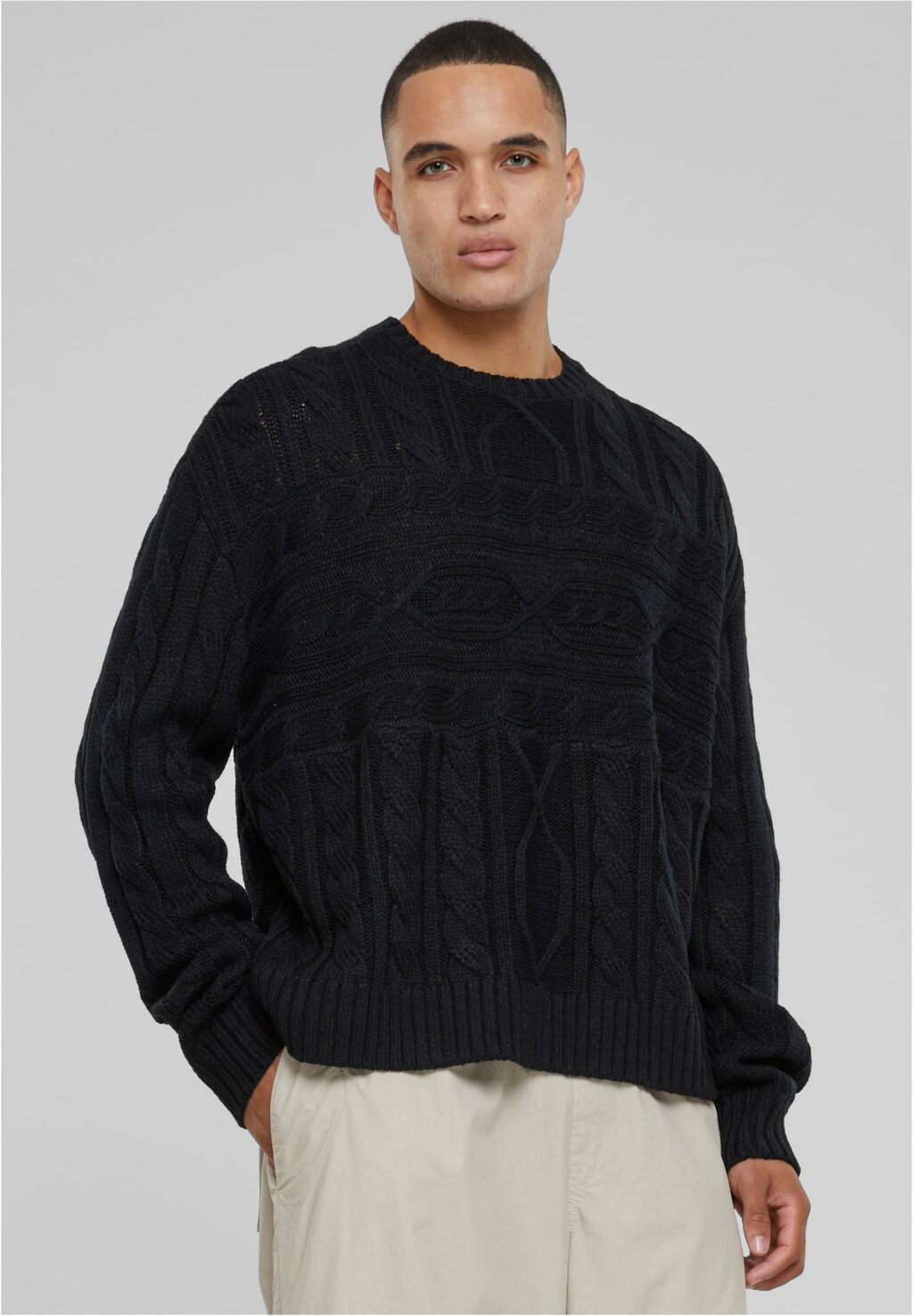 Urban Classics Set In Boxy Sweater black TB6338
