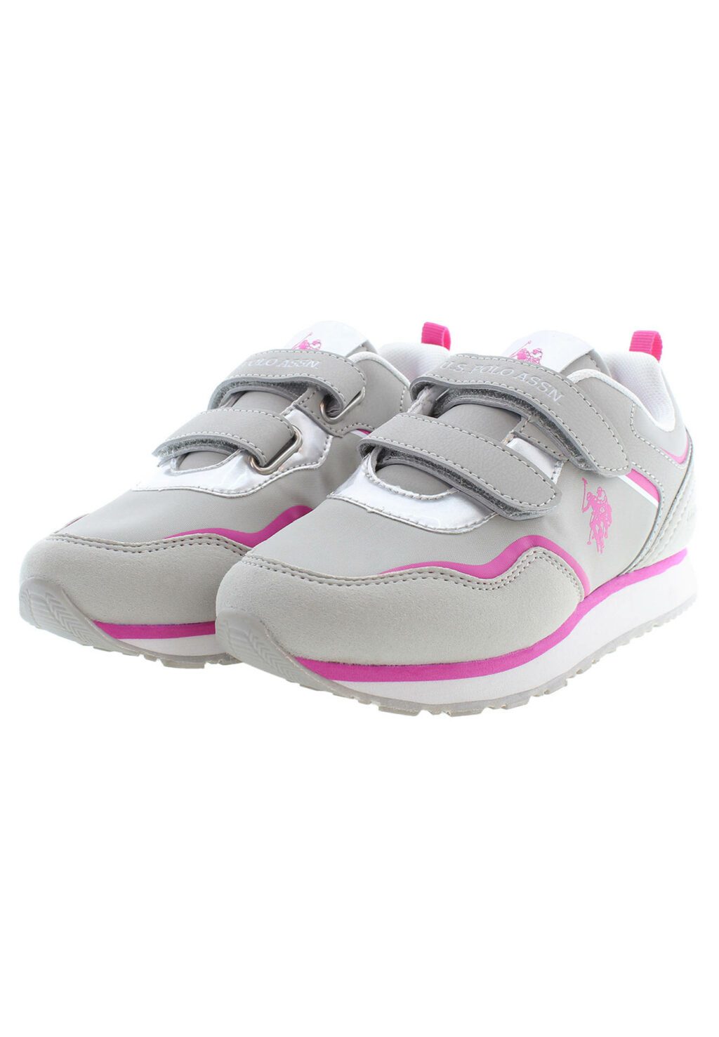 US POLO BEST PRICE GRAY GIRL SPORT SHOES NOBIK009K3NH1_GRIGIO_LGR-FUX01