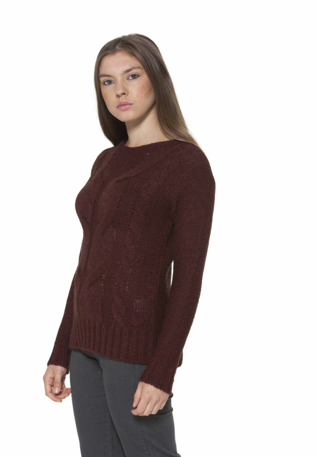 FRED PERRY WOMEN'S RED SWEATER 31372063_ROSSO_0174