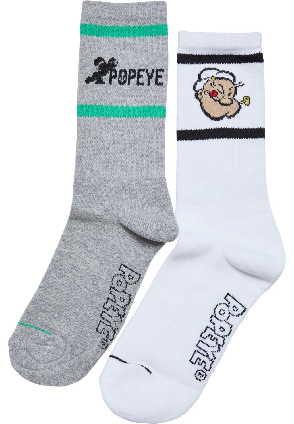 Popeye Socks 2-Pack heathergrey/white MC806