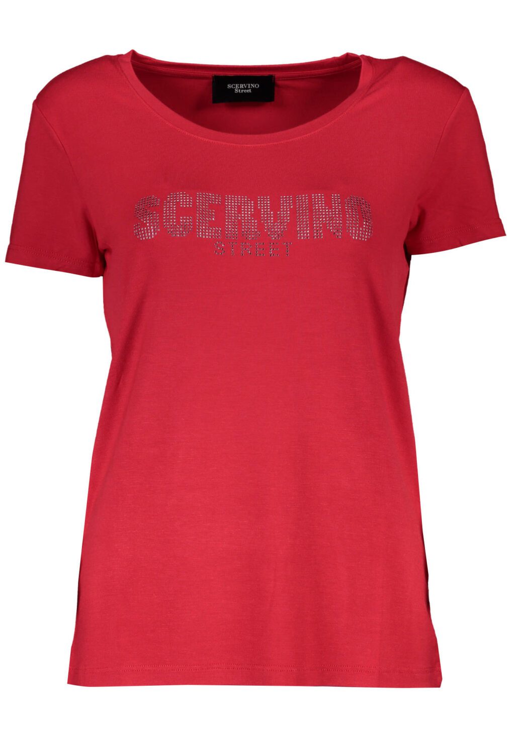 SCERVINO STREET WOMEN'S SHORT SLEEVE T-SHIRT RED D38TL0700-TDS001_ROSSO_SC007-CORALLO