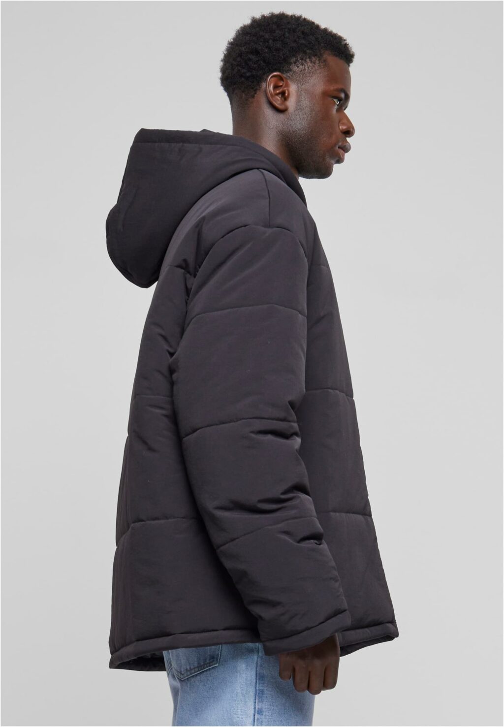 Urban Classics Hooded Block Puffer Jacket black TB6385